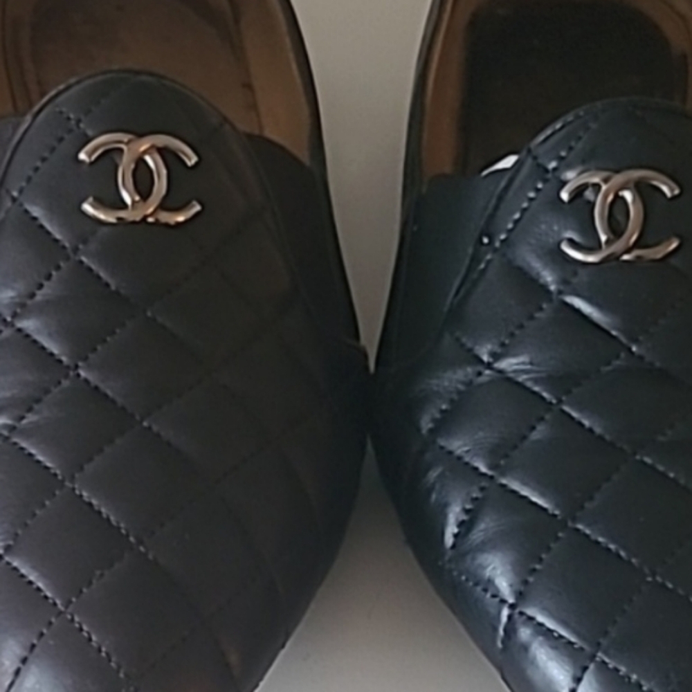 CHANEL Brown Quilted Loafers - Picture 7 of 7